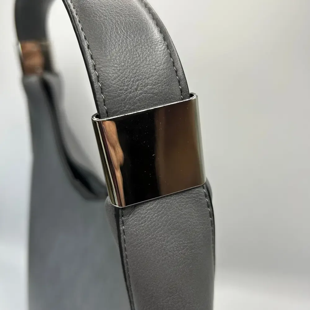 Alfani Gray Faux Leather Hobo Shoulder Bag - Picture 5 of 10